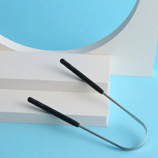 Stainless Steel Tongue Scrape,Remove Dirt from Tongue Coating for Adult Oral Care Tongue Cleanser,Home Travel Iron Box Packaging