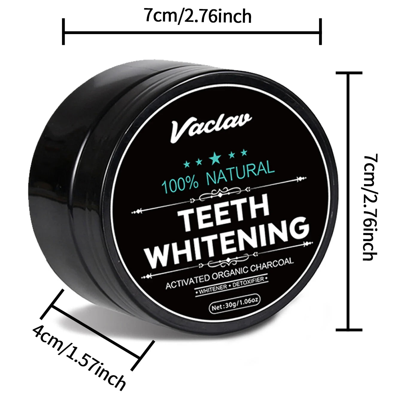 Vaclav Activated Charcoal Teeth Whitening Powder, Charcoal Teeth Cleaning Powder, Coconut Shell Activated Charcoal Powder