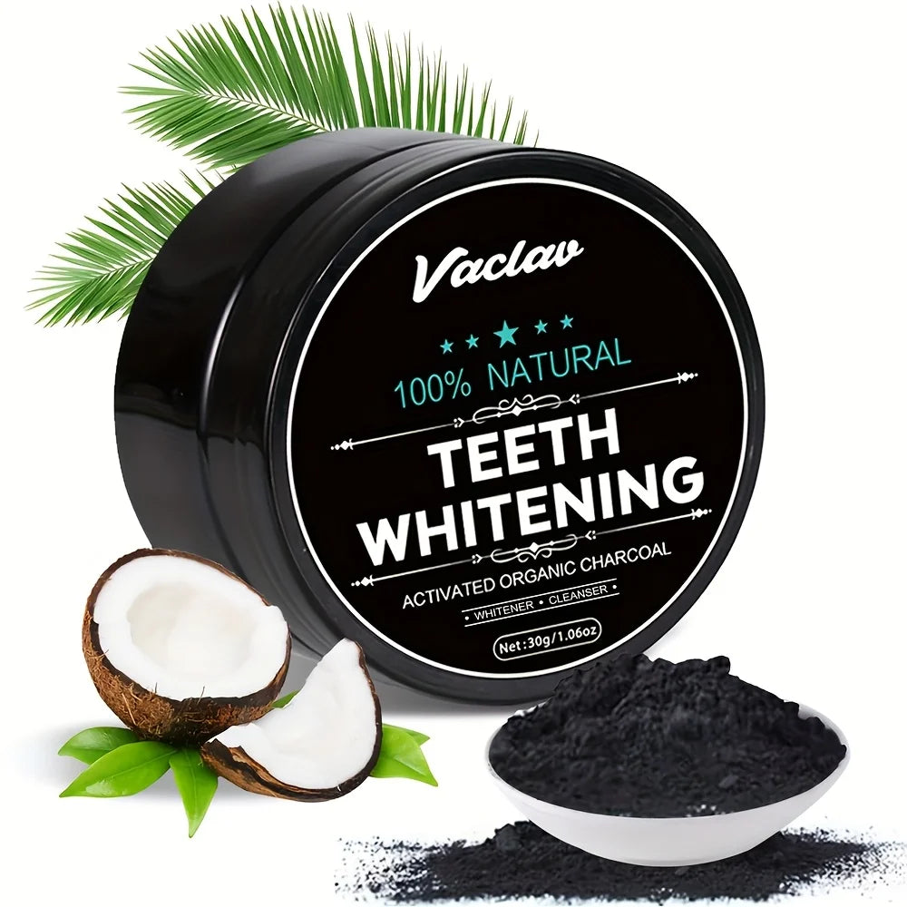 Vaclav Activated Charcoal Teeth Whitening Powder, Charcoal Teeth Cleaning Powder, Coconut Shell Activated Charcoal Powder