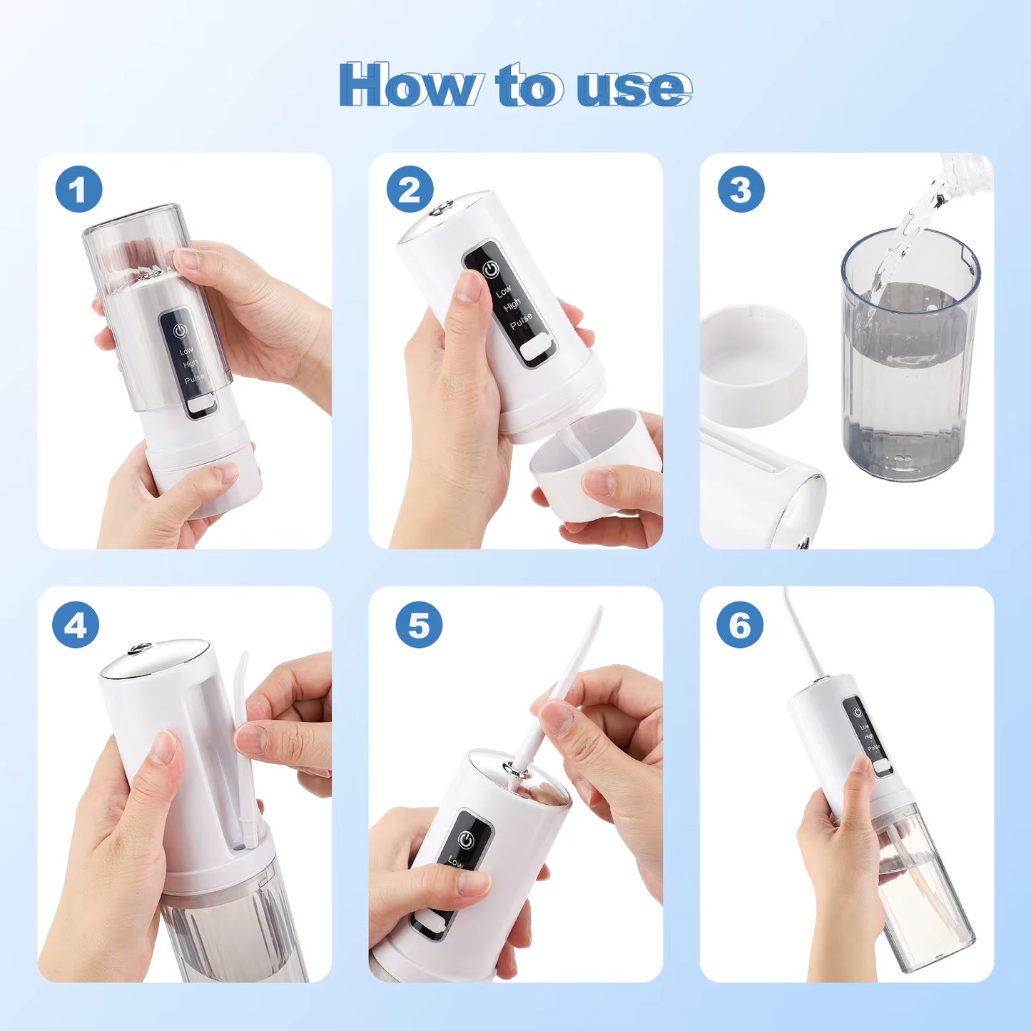 The Easy and Fast Cleaning Solution – Portable Water Flosser.