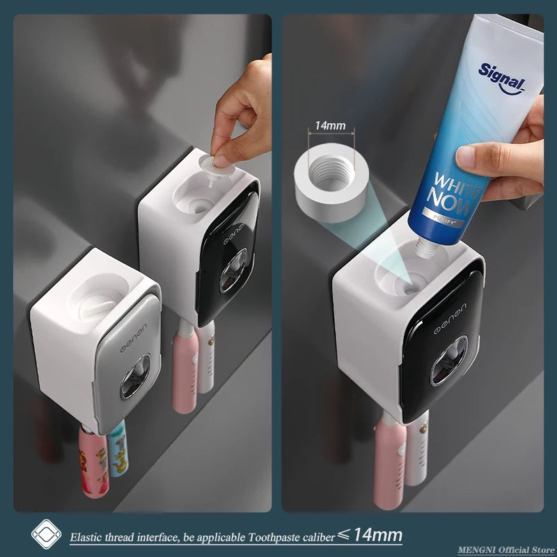 The New Way to Brush: Automatic Toothpaste Dispenser - Mess-Free!