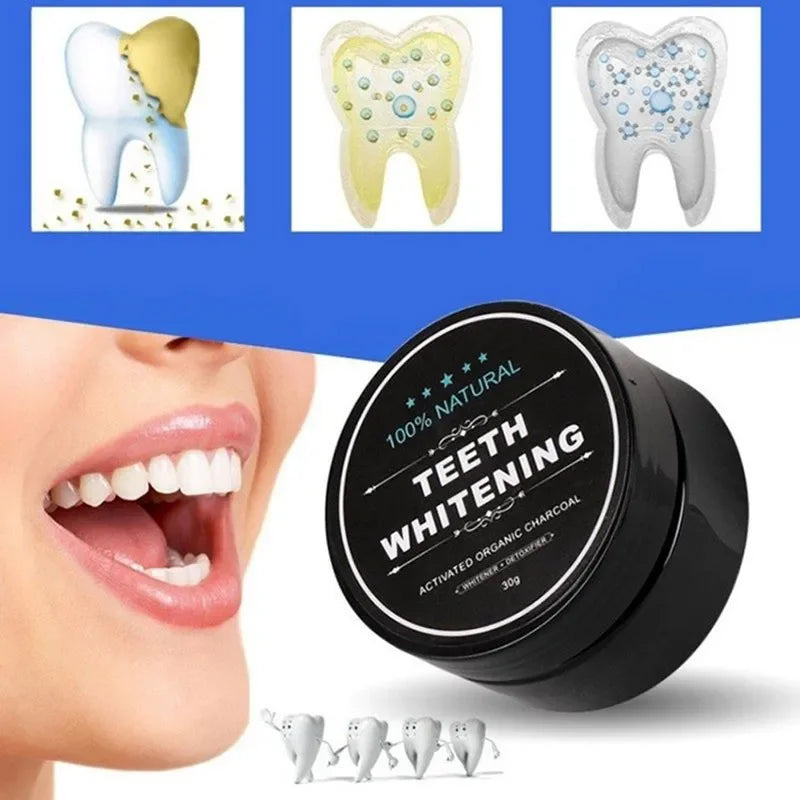 30G Teeth Whitening Oral Care Charcoal Powder Natural Activated Charcoal Teeth Whitener Powder Oral Hygiene Dental Tooth Care