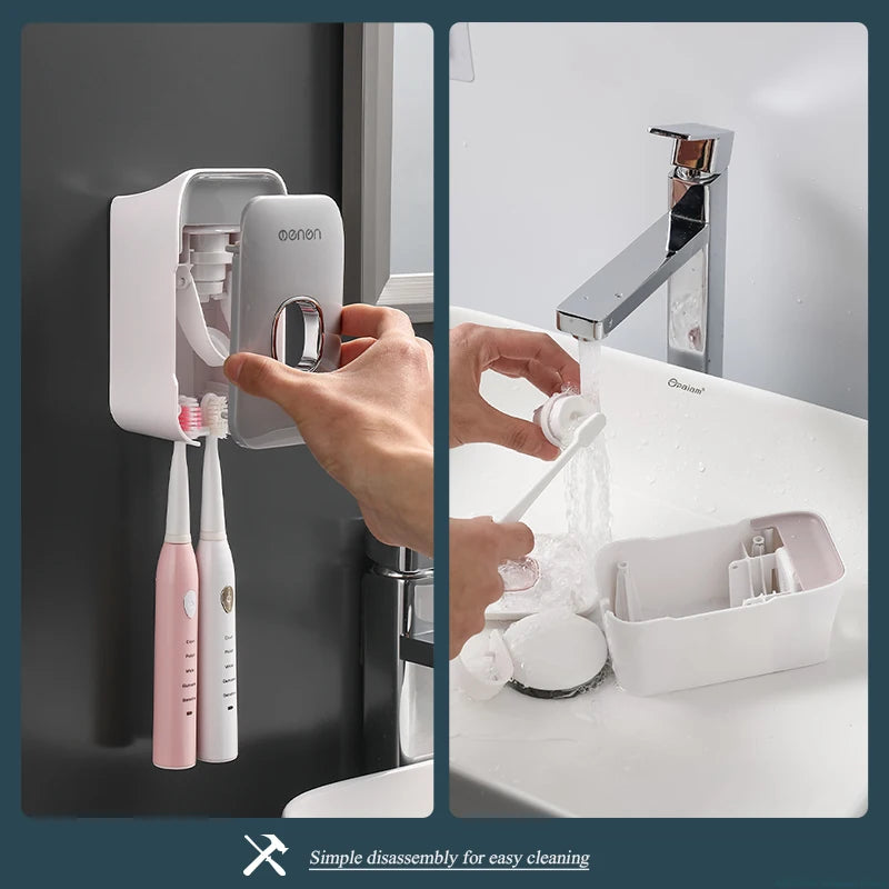 The New Way to Brush: Automatic Toothpaste Dispenser - Mess-Free!