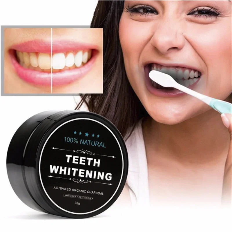 30G Teeth Whitening Oral Care Charcoal Powder Natural Activated Charcoal Teeth Whitener Powder Oral Hygiene Dental Tooth Care