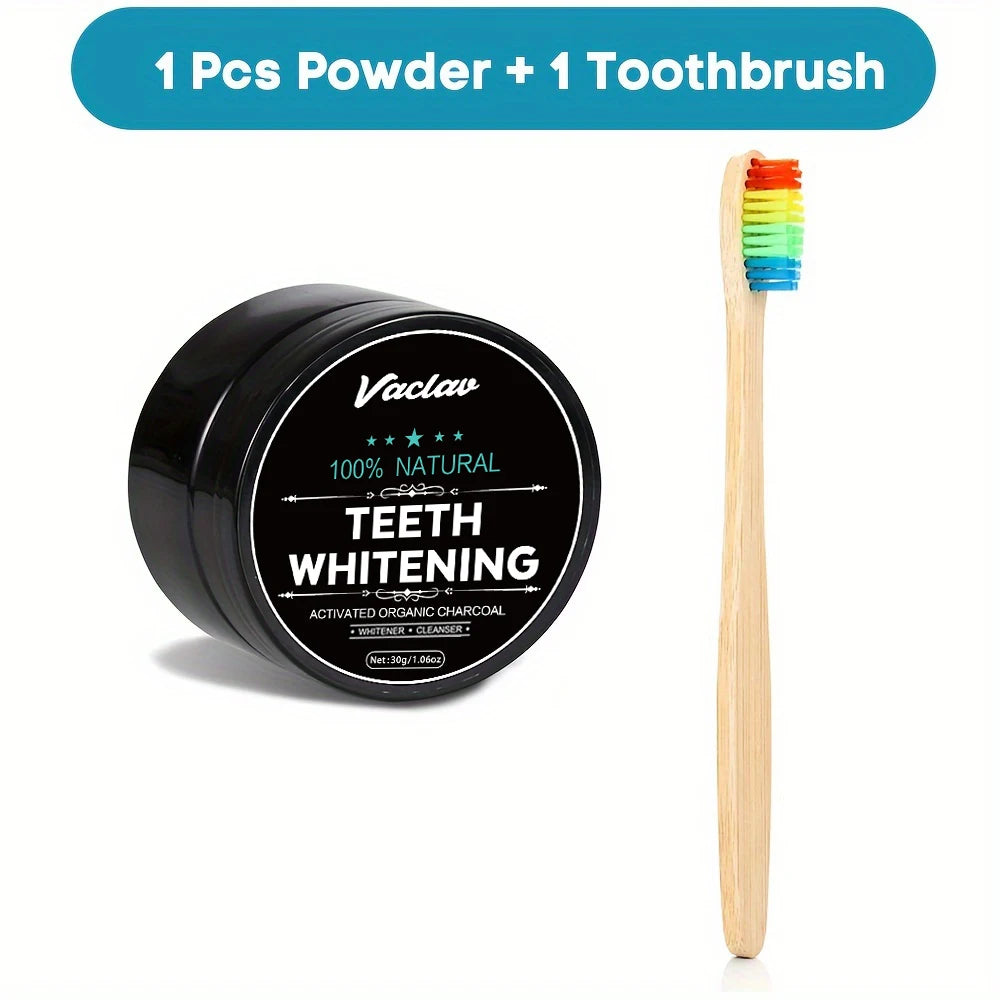 Vaclav Activated Charcoal Teeth Whitening Powder, Charcoal Teeth Cleaning Powder, Coconut Shell Activated Charcoal Powder