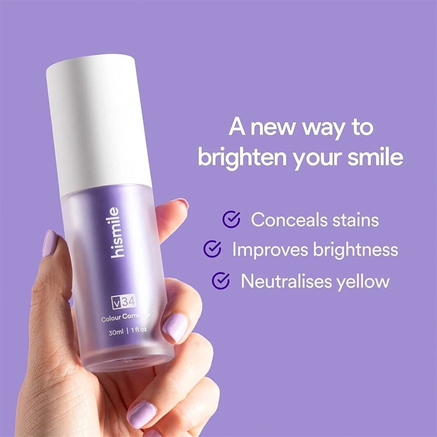 Purple Teeth Whitening Toothpaste Purple Toothpaste Toothpaste Pain Sensitive Teeth Teeth Whitening Toothpaste for Adults 30Ml