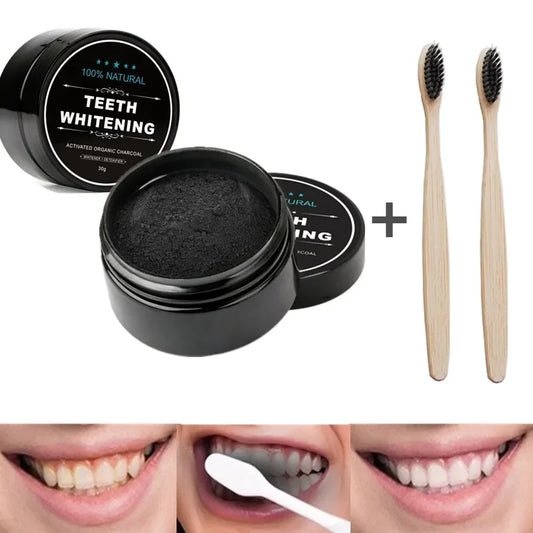 30G Teeth Whitening Oral Care Charcoal Powder Natural Activated Charcoal Teeth Whitener Powder Oral Hygiene Dental Tooth Care